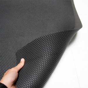 With a textured nitrile surface that enhances its anti-slip properties, this "Soft Cloud" Foam Comfort Mat will keep you safe on your own two feet. Although not a tough and durable as a rubber mat, these definitely have an edge in terms of comfort.